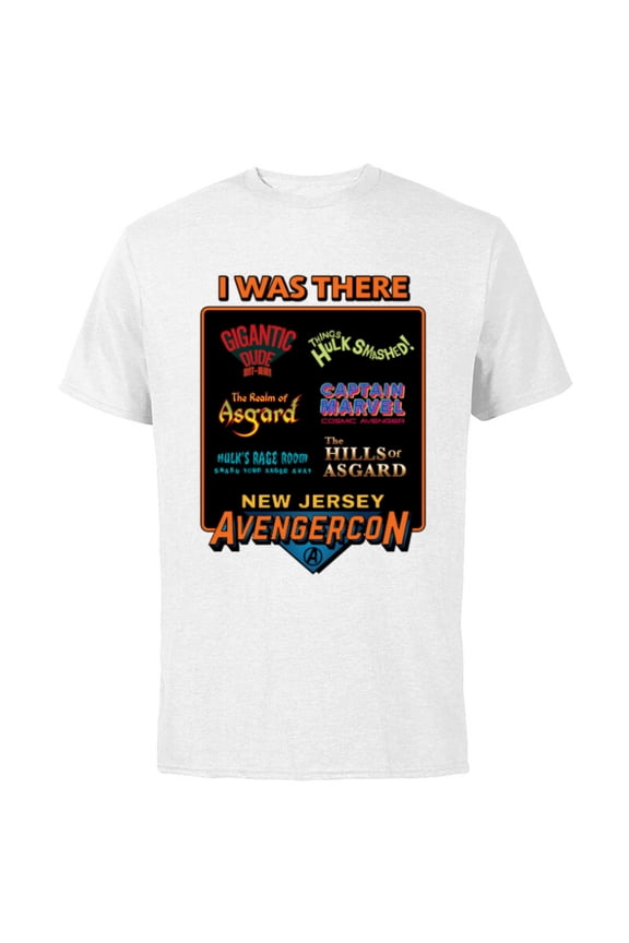Studios Ms. Marvel New Jersey Avengercon Convention - Short Sleeve Cotton T-Shirt for Adults - Customized-White