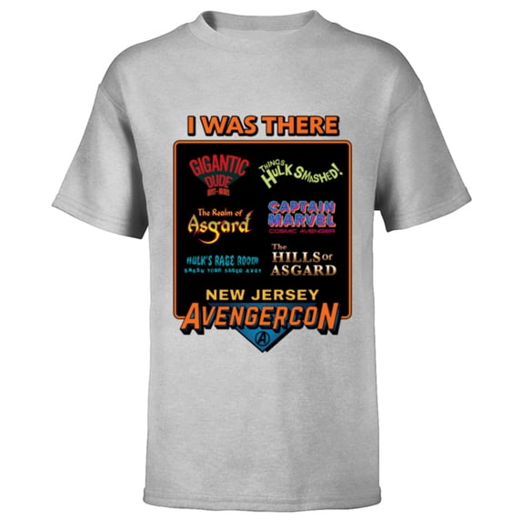Marvel Studios Ms. Marvel New Jersey Avengercon Convention - Short Sleeve T-Shirt for Kids - Customized-Athletic Heather