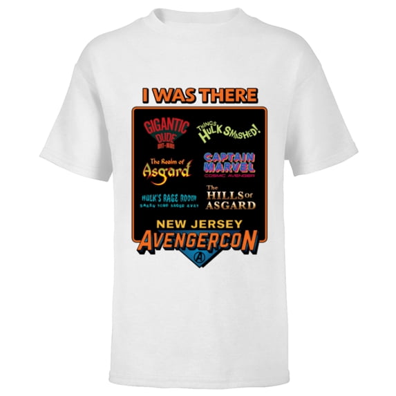 Marvel Studios Ms. Marvel New Jersey Avengercon Convention - Short Sleeve T-Shirt for Kids - Customized-White