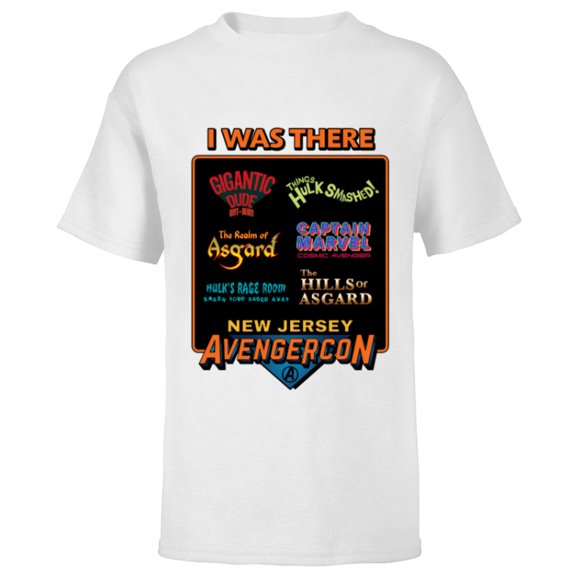 Marvel Studios Ms. Marvel New Jersey Avengercon Convention - Short Sleeve T-Shirt for Kids - Customized-White