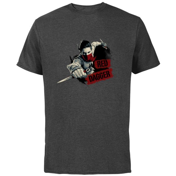 Marvel Studios Ms. Marvel Red Dagger - Short Sleeve Cotton T-Shirt for Adults - Customized-Charcoal