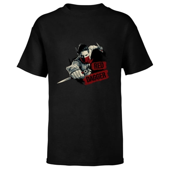 Marvel Studios Ms. Marvel Red Dagger - Short Sleeve T-Shirt for Kids - Customized-Black