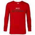thumbnail image 1 of Marvel Studios Secret Invasion Series Title Logo Disney+ - Long Sleeve T-Shirt for Men - Customized-New Red, 1 of 5