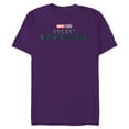 thumbnail image 1 of Marvel Studios Secret Invasion Series Title Logo Disney+ - Short Sleeve Blended T-Shirt for Adults - Customized-Purple, 1 of 5