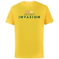 thumbnail image 1 of Marvel Studios Secret Invasion Series Title Logo Disney+ - Short Sleeve Cotton T-Shirt for Adults - Customized-Yellow, 1 of 5