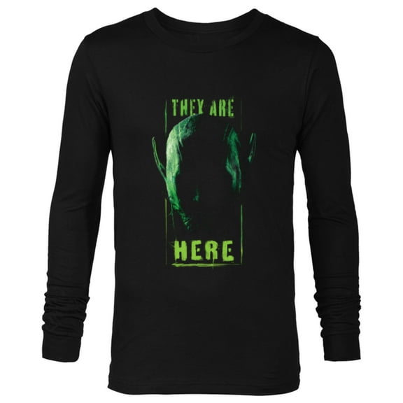 Marvel Studios Secret Invasion Shadowed Skrull They Are Here - Long Sleeve T-Shirt for Men - Customized-Black