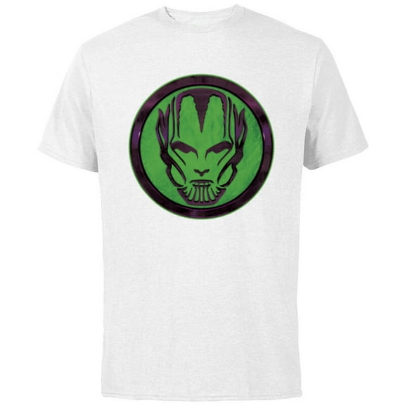 Marvel Studios Secret Invasion Skrull Icon Disney  - Short Sleeve Cotton T-Shirt for Adults - Customized-White