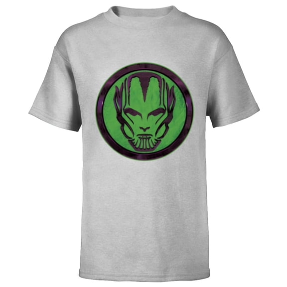 Marvel Studios Secret Invasion Skrull Icon Disney  - Short Sleeve T-Shirt for Kids - Customized-Athletic Heather