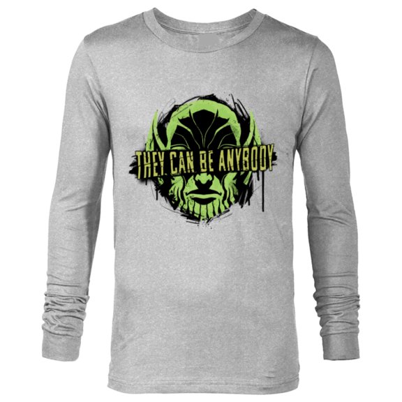 Marvel Studios Secret Invasion Skrull They Can Be Anybody - Long Sleeve T-Shirt for Men - Customized-Athletic Heather