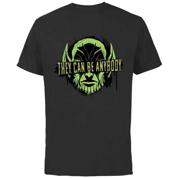 Marvel Studios Secret Invasion Skrull They Can Be Anybody - Short Sleeve Cotton T-Shirt for Adults - Customized-Black
