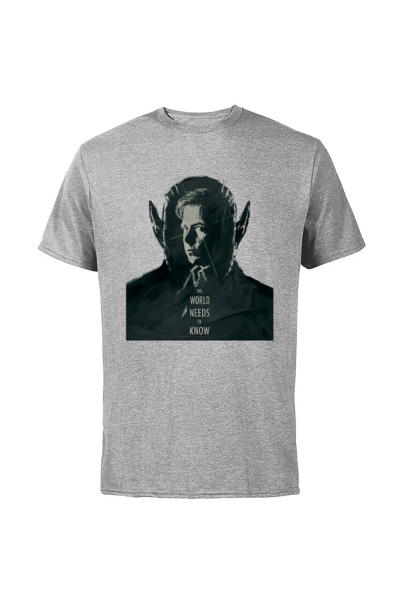 Studios Secret Invasion The World Needs to Know Talos - Short Sleeve Cotton T-Shirt for Adults - Customized-Athletic Heather