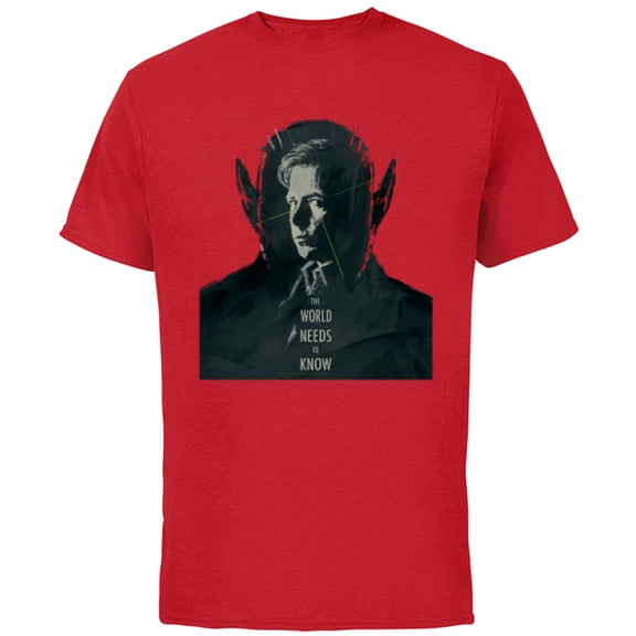 Marvel Studios Secret Invasion The World Needs to Know Talos - Short Sleeve Cotton T-Shirt for Adults - Customized-Red