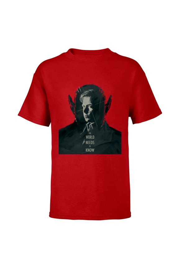 Studios Secret Invasion The World Needs to Know Talos - Short Sleeve T-Shirt for Kids - Customized-Red