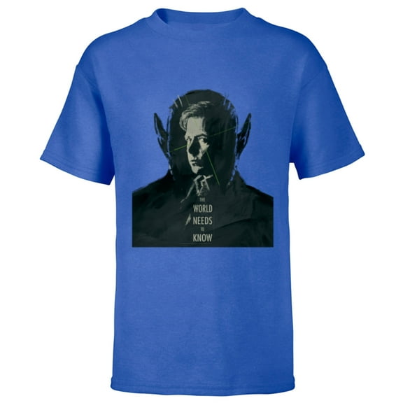 Marvel Studios Secret Invasion The World Needs to Know Talos - Short Sleeve T-Shirt for Kids - Customized-Royal