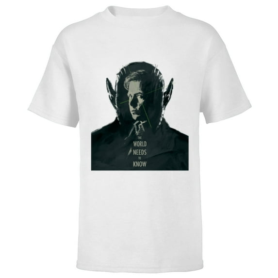 Marvel Studios Secret Invasion The World Needs to Know Talos - Short Sleeve T-Shirt for Kids - Customized-White