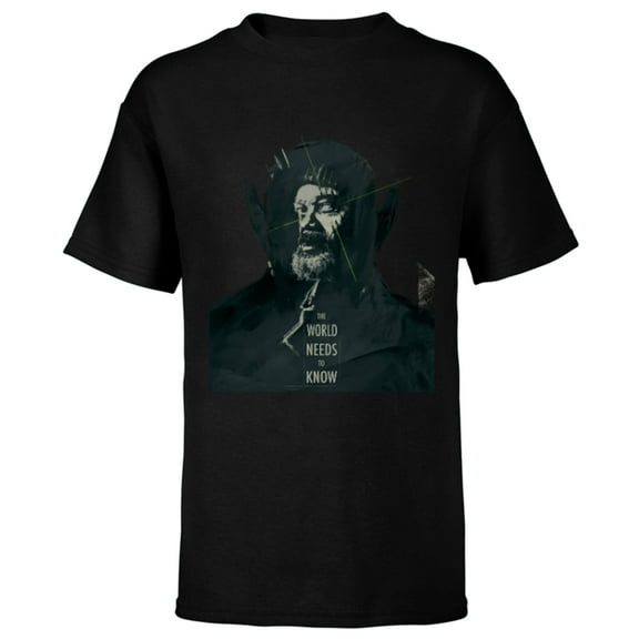 Marvel Studios Secret Invasion World Needs to Know Nick Fury - Short Sleeve T-Shirt for Kids - Customized-Black