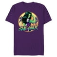 thumbnail image 1 of Marvel Studios She-Hulk Disney Plus Flex - Short Sleeve Blended T-Shirt for Adults - Customized-Purple, 1 of 5