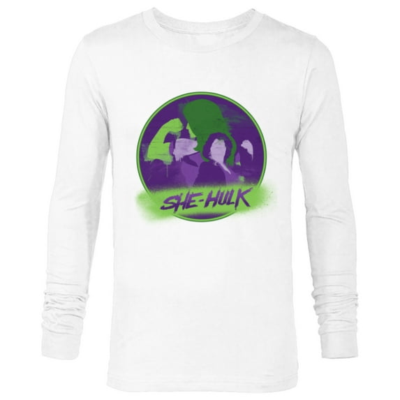 Marvel Studios She-Hulk Disney Plus Spray Paint - Long Sleeve T-Shirt for Men - Customized-White