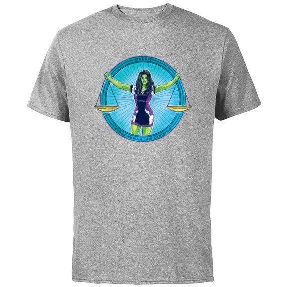 Marvel Studios She-Hulk GLK&H Superhuman Law Division - Short Sleeve Cotton T-Shirt for Adults - Customized-Athletic Heather