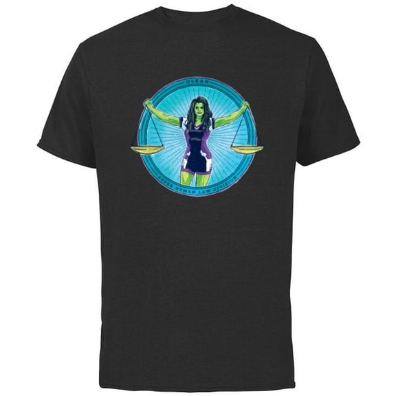 Marvel Studios She-Hulk GLK&H Superhuman Law Division - Short Sleeve Cotton T-Shirt for Adults - Customized-Black