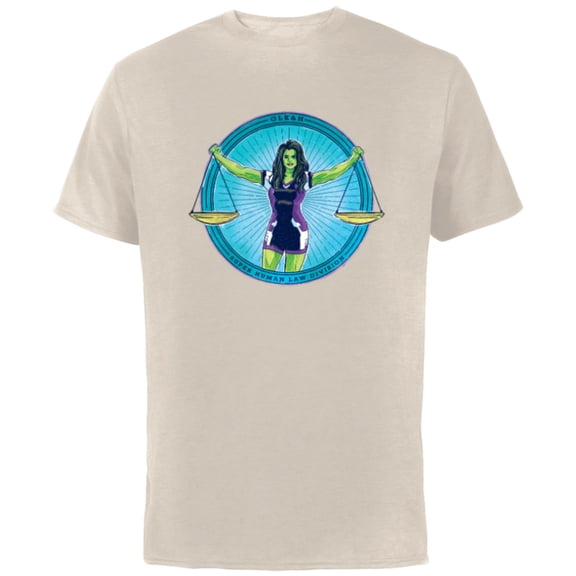 Marvel Studios She-Hulk GLK&H Superhuman Law Division - Short Sleeve Cotton T-Shirt for Adults - Customized-Natural