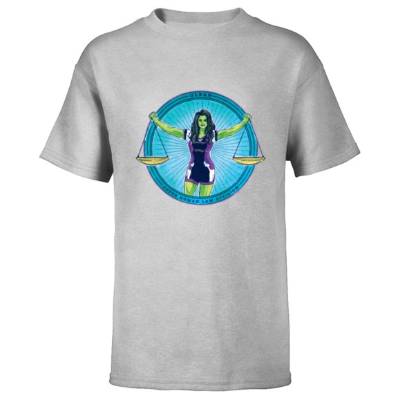 Marvel Studios She-Hulk GLK&H Superhuman Law Division - Short Sleeve T-Shirt for Kids - Customized-Athletic Heather