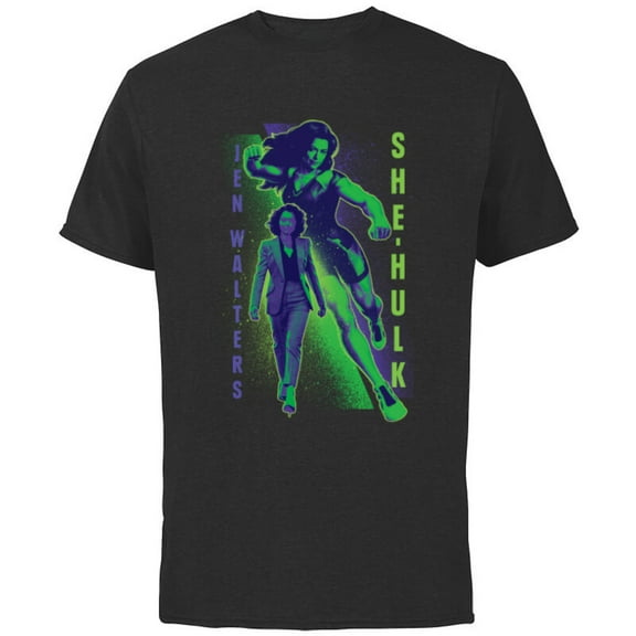 Marvel Studios She-Hulk Jen Walters Disney Plus - Short Sleeve Cotton T-Shirt for Adults - Customized-Black