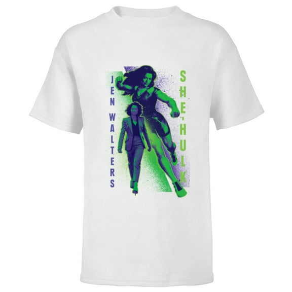 Marvel Studios She-Hulk Jen Walters Disney Plus - Short Sleeve T-Shirt for Kids - Customized-White