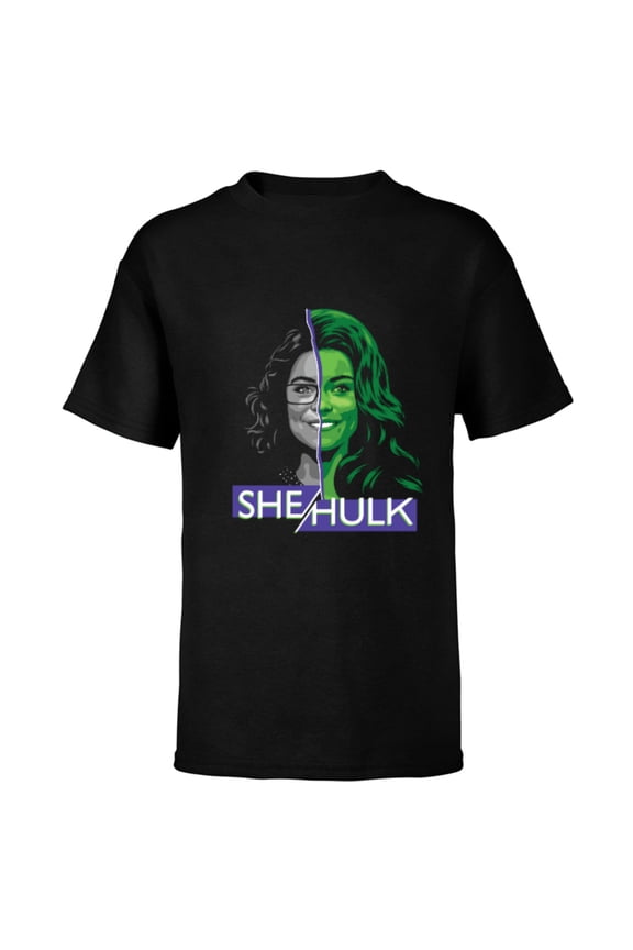Studios She Hulk Jen Walters Split - Short Sleeve T-Shirt for Kids - Customized-Black