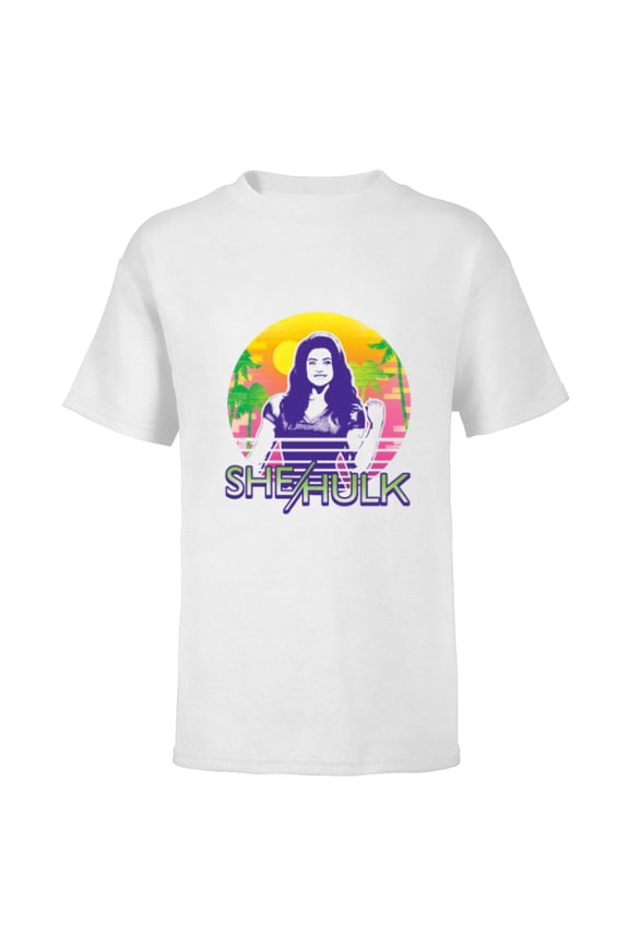 Studios She Hulk Jen Walters Sunset - Short Sleeve T-Shirt for Kids - Customized-White
