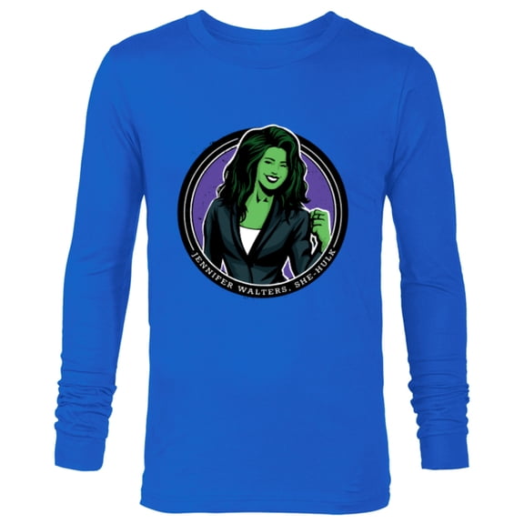 Marvel Studios She-Hulk Jennifer Walters - Long Sleeve T-Shirt for Men - Customized-Navy