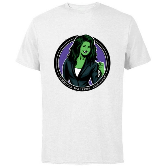 Marvel Studios She-Hulk Jennifer Walters - Short Sleeve Cotton T-Shirt for Adults - Customized-White