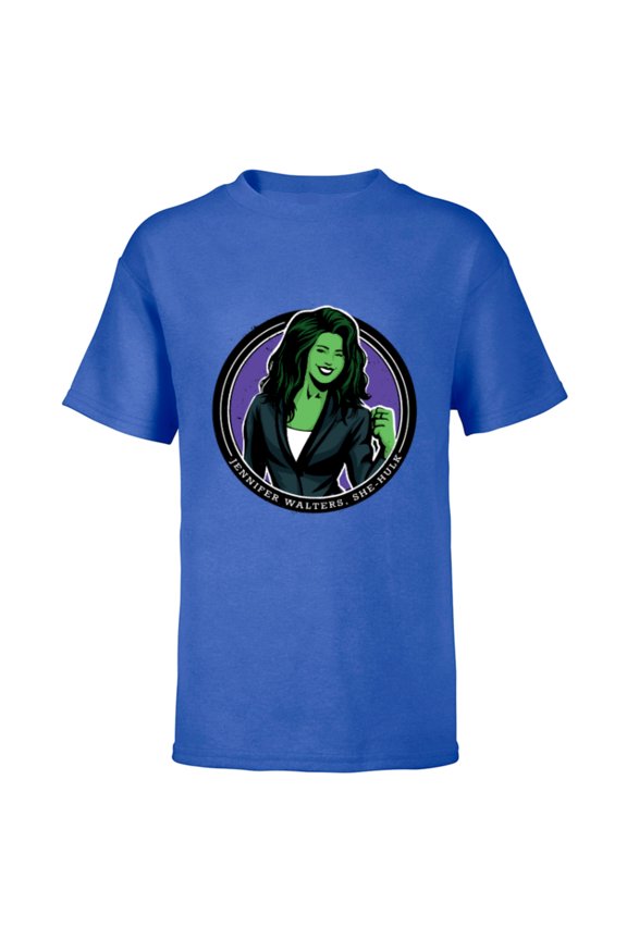Studios She-Hulk Jennifer Walters - Short Sleeve T-Shirt for Kids - Customized-Royal