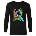 thumbnail image 1 of Marvel Studios She-Hulk LA Retro Eighties Style Disney+ - Long Sleeve T-Shirt for Men - Customized-Black, 1 of 5