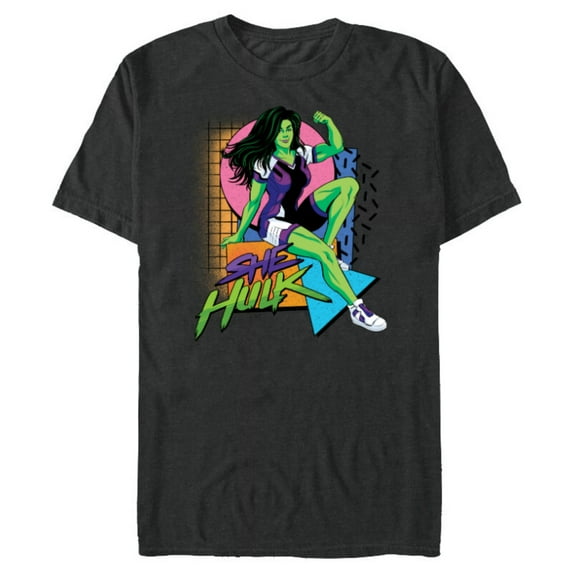 Marvel Studios She-Hulk LA Retro Eighties Style Disney+ - Short Sleeve Blended T-Shirt for Adults - Customized-Dark Heather