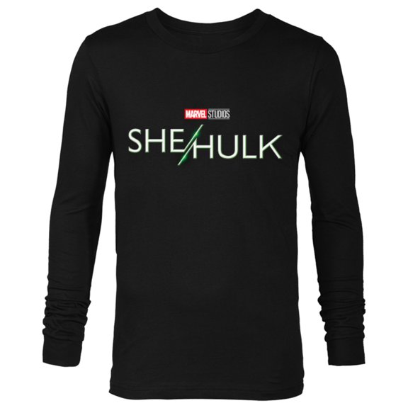 Marvel Studios She-Hulk Series Logo - Long Sleeve T-Shirt for Men - Customized-Black