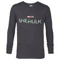 thumbnail image 1 of Marvel Studios She-Hulk Series Logo - Long Sleeve T-Shirt for Men - Customized-Charcoal Heather, 1 of 5