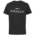 thumbnail image 1 of Marvel Studios She-Hulk Series Logo - Short Sleeve Cotton T-Shirt for Adults - Customized-Black, 1 of 5