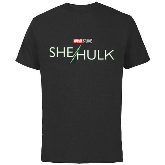 Marvel Studios She-Hulk Series Logo - Short Sleeve Cotton T-Shirt for Adults - Customized-Black