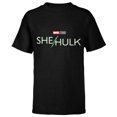 thumbnail image 1 of Marvel Studios She-Hulk Series Logo - Short Sleeve T-Shirt for Kids - Customized-Black, 1 of 5