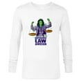 thumbnail image 1 of Marvel Studios She Hulk Superhuman Law Division - Long Sleeve T-Shirt for Men - Customized-White, 1 of 5