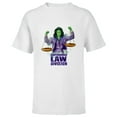 thumbnail image 1 of Marvel Studios She Hulk Superhuman Law Division - Short Sleeve T-Shirt for Kids - Customized-White, 1 of 5