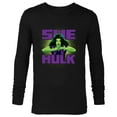 thumbnail image 1 of Marvel Studios She-Hulk is Ready for Anything Disney+ - Long Sleeve T-Shirt for Men - Customized-Black, 1 of 5