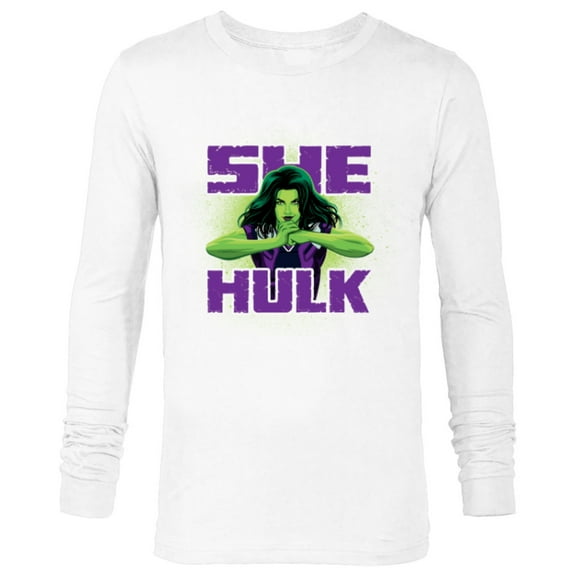 Marvel Studios She-Hulk is Ready for Anything Disney+ - Long Sleeve T-Shirt for Men - Customized-White