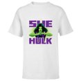 thumbnail image 1 of Marvel Studios She-Hulk is Ready for Anything Disney+ - Short Sleeve T-Shirt for Kids - Customized-White, 1 of 5
