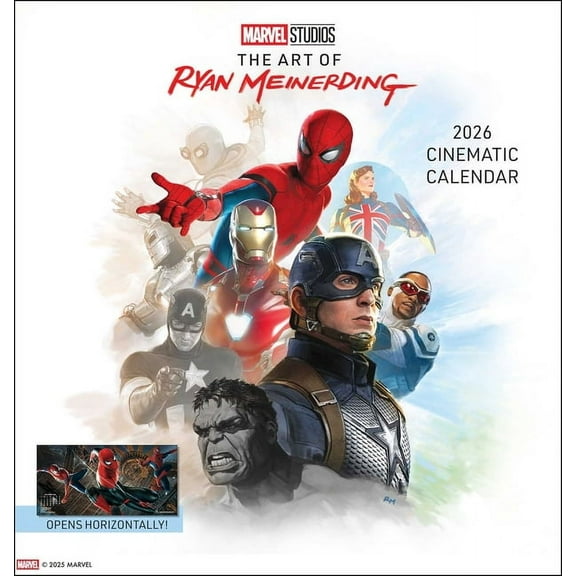 Marvel Studios: The Art of Ryan Meinerding 2026 Cinematic Wall Calendar, (Paperback)