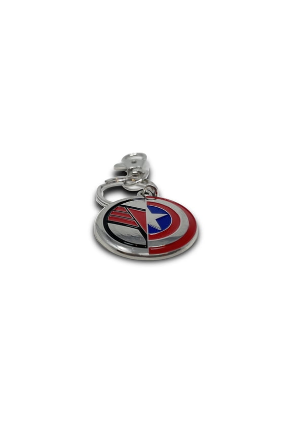 Marvel Captain America/ Falcon Shield Enamel Keychain