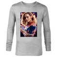 thumbnail image 1 of Marvel Studios The Marvels Captain Marvel Carol Cosmic Power - Long Sleeve T-Shirt for Men - Customized-Athletic Heather, 1 of 5