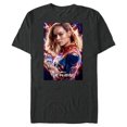 thumbnail image 1 of Marvel Studios The Marvels Captain Marvel Carol Cosmic Power - Short Sleeve Blended T-Shirt for Adults - Customized-Dark Heather, 1 of 5