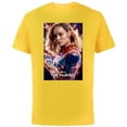 thumbnail image 1 of Marvel Studios The Marvels Captain Marvel Carol Cosmic Power - Short Sleeve Cotton T-Shirt for Adults - Customized-Yellow, 1 of 5